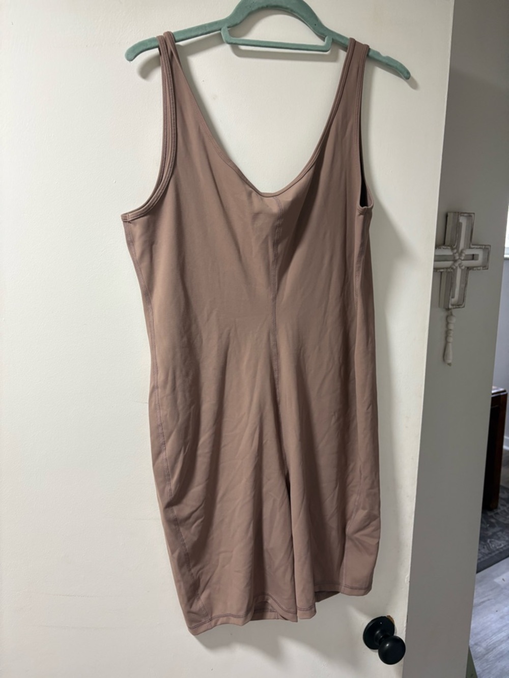 Short Unitard Maternity Jumpsuit Scoopneck - Nude Size L- Target Ingrid Isabel - Picture 3 of 3